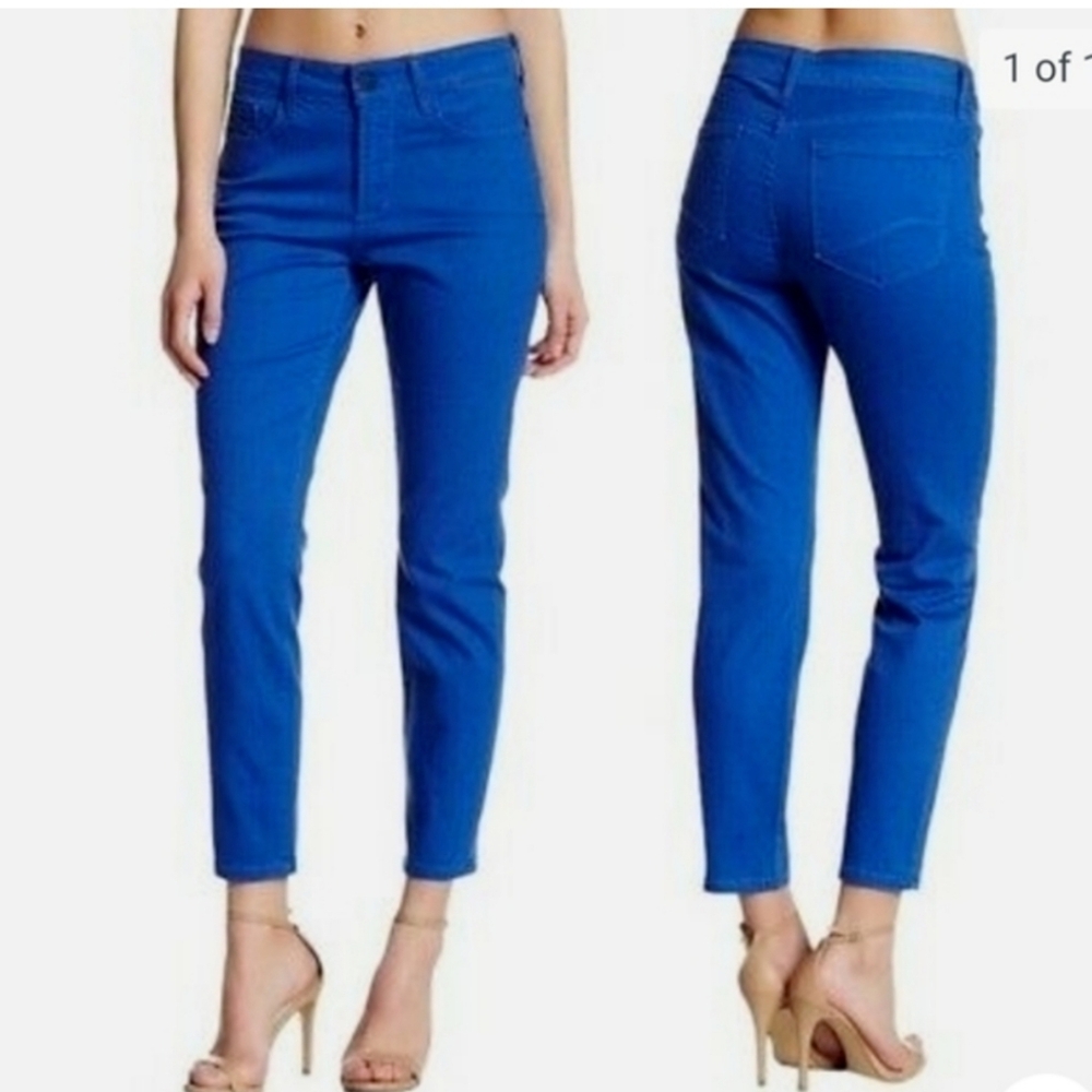 NYDJ‎ Colbalt Blue Ankle Jeans Size 10